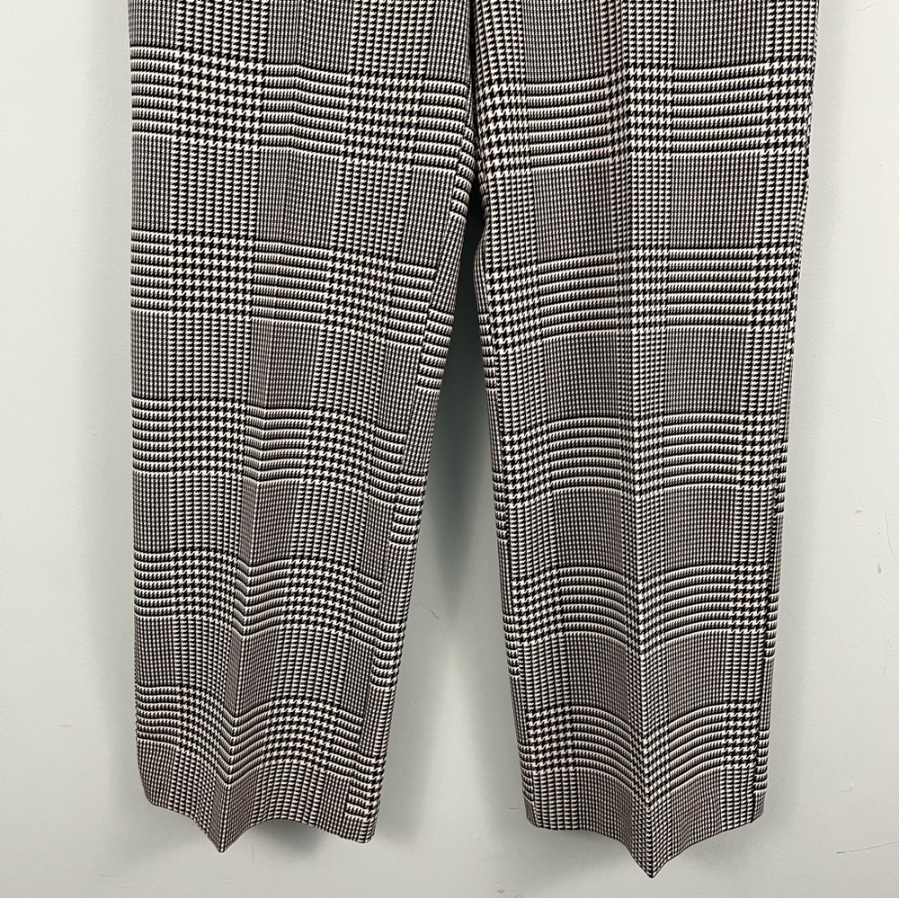 CYNTHIA ROWLEY Houndstooth High Rise Straight Leg Trouser Pants 8, 12 - Picture 6 of 16